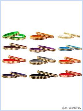 Handmade Silk Thread Bangle Set of 24 Multicolor Ethnic Jewelry